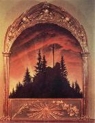 Caspar David Friedrich Kreuz im Gebirge,Teschener Altar oil on canvas